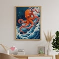 thumbnail image 6 of Diamond Art Kits for Adults - Orange Octopus Cherry Blossom Wave 5d Diamond Painting for Adults, Diamond Art for Adults Beginners, Frameless Diamond Painting Kits for Adults for Home Wall Decor, 6 of 7