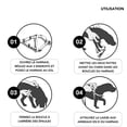 thumbnail image 4 of Arnés para perros negro, talla XS, de malla transpirable, acolchado y ajustable | Muchos colores y tamaños | Para tallas pequeñas, medianas, grandes y extragrandes | Arnés de pecho para gatos y cachor, 4 of 5