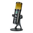 thumbnail image 3 of Live Gaming Microphone USB Computer Mic Live Desktop Mic with RGB Light Dynamic, 3 of 9