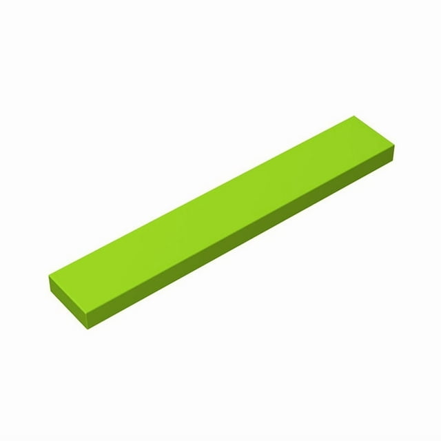 Lot 6636 Smooth Flat Tile 1x6 Thin Figure Buildings Blocks Toys For Children Compatible Educational Creative Size Gift DIY MOC Lime 50PCS