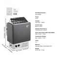 thumbnail image 3 of BENTISM Sauna Heaters Stailess Steel 22.04 lbs, 3 of 9