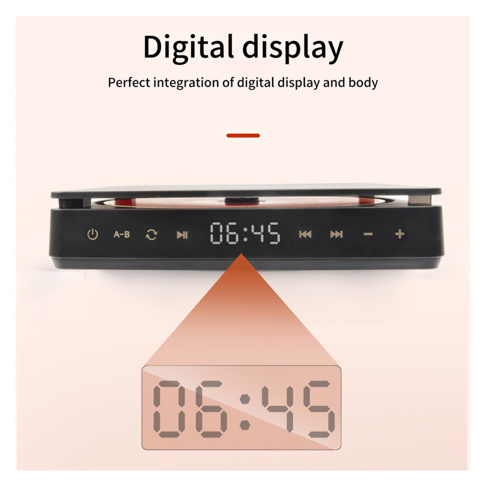 Universal Portable CD Player 3.5mm USB HIFI Walkman Disc Learning Retro CD Disc Album Player Touch