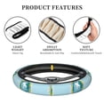 thumbnail image 6 of Disketp Dreaming Travel Elastic Microfiber Steering Wheel Cover for Truck,SUV,Cars,Universal 15 inch,Anti-Slip, 6 of 8