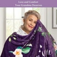 thumbnail image 3 of Blanket for Grandma, Grandma Birthday from Grandkids, I Love You Grandma, Soft Throw Blanket 60" x 50", White, 3 of 6