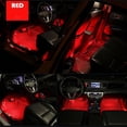 thumbnail image 2 of 4xRGB LED Car Interior Accessories Floor Decorative Atmosphere Strip Lamp Lights, 2 of 14