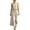 Beige, variant on Women's Elegant Long Skirt for Formal Wear Matching Two Piece Outfit Set Beige L