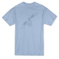thumbnail image 1 of Hands And Roses Drawing Graphic Men's Light Blue T-shirt, 1 of 1