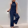 thumbnail image 7 of CHUMUD Womens Dressy Jumpsuits Long Pants Sleeveless Halter Jumpsuits Loose Wide Leg Casual Jumpsuit, 7 of 7