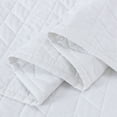 thumbnail image 5 of Chezmoi Collection Madrid Herringbone Geometric Solid Cotton Lightweight Quilt, 2-Piece Quilt Set, Twin, White, 5 of 9