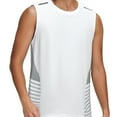 thumbnail image 1 of Camiseta deportiva sin mangas de seda helada para hombre - Camiseta holgada para correr y hacer gimnasia, 1 of 4