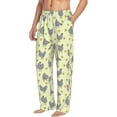 thumbnail image 2 of Uemuo Funny Chicken Pattern Men's Wide Leg Palazzo Lounge Pants with Pockets Light Weight Loose Comfy Casual Pajama Pants-Large, 2 of 9