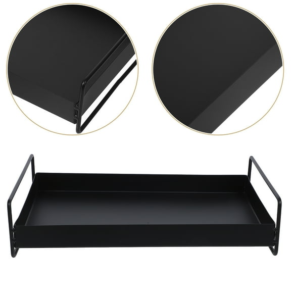Raindrops Serving Tray Black 1Pcs Party Use