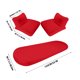 thumbnail image 5 of Juego de 5 cojines para asiento delantero de coche | Fundas de invierno suaves y cálidas de felpa sintética con respaldo antideslizante | Ajuste universal de 45 x 45 cm | Protectores para asientos d, 5 of 5