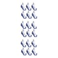 thumbnail image 3 of Jumpingount 6 pares de fibras acrílicas textura de tela estable fijo duradero absorbente de sudor duradero acrílico y formas de ajuste azul Type1 NO1, 3 of 6