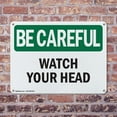 thumbnail image 4 of (2 Pack) Watch Your Head OSHA Be Careful Sign 24 Inch X 18 Inch Plastic Sign, Weather Resistant, UV Protected for Workplace, Business, and Construction Site, Made in the USA, 4 of 8