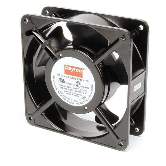1PACK Dayton 2RTE1 Standard Square Axial Fan, Square, 230V AC, 1 Phase, 117 cfm