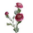 thumbnail image 2 of Artificial Ranunculus Asiaticus 2 Head Realistic Fake Silk Flower with Stem Home Office Wedding Party Faux Flower Decoration, 2 of 8
