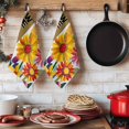 thumbnail image 6 of Spring Daisy Kitchen Towels Set of 2, Brown Modern Abstract Art Dots Floral Absorbent Dish Towels for Kitchen, Microfiber Hand Towel, Quick Drying Tea Towel for Cleaning Decorative Dishcloths, 6 of 7