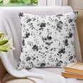 thumbnail image 3 of Pillow Covers 20x20 Set of 2, Black Gray Wildflower Throw Pillow Covers Decorative Couch Cushion Cover, Classic Florals Farmhouse Botanical Microfiber Soft Pillowcases for Bedroom Living Room Sofa, 3 of 9
