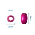 thumbnail image 2 of U8MO 20pcs Colorful Oval Big Wood Beads Smooth 10mm Large Hole Loose Spacers 30x20mm, 2 of 9