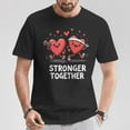 thumbnail image 2 of Stronger Together Fun Fitness Valentine’s Day T-Shirt, Couples Workout Shirt, Love, Fitness Enthusiast, Gym Apparel, Valentine’s Day Gift, Motivational, Teamwork, Exercise, Couple Goals, 2 of 3