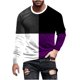 thumbnail image 2 of Blusas y camisas de manga larga con cuello redondo para hombre, estilo casual, cuello redondo, manga larga, estampado, blusa para hombre, 2 of 4