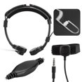 thumbnail image 1 of PTT Mic Earphone Throat Mic Earphone Comfortable Adjustable with Ear Cap for Conventions, 1 of 8