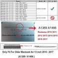 thumbnail image 2 of Funda RUBAN para MacBook Air 13 Modelos A1369 y A1466 Carcasa Rigida Protectora, 2 of 5