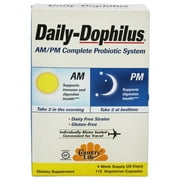 Country Life - Daily-Dophilus AM/PM Complete Probiotic System - 112 Vegetarian Capsules