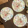 thumbnail image 6 of 15.7 Inch Easter Round Placemat Polyester Fabric Table Mat for Holiday Dining Home Kitchen Party Decorative Protector, 6 of 6