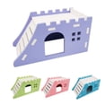 thumbnail image 7 of Visland Hamster House, Durable Stable PVC Slide Ladder Design Hideout Nest Hut Venues Cage Accessory Pet Play Toy for Small Animal Hedgehog Gerbils Mice Exercise, 7 of 7