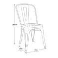 thumbnail image 5 of Bristow Armless Chair in Brushed Red Copper Finish 2 Pack, 5 of 5