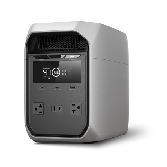 Portable Power Station,1024Wh 1800W AC,3600W Surge, 1 Hr Fast Charge, 100W USB-C Output, LiFePO4 Battery, 10ms UPS Solar Generator for Home Backup, Camping & RVs