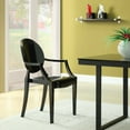 thumbnail image 2 of Modway Casper 18.5" Modern Plastic Dining Armchair in Black Finish, 2 of 7