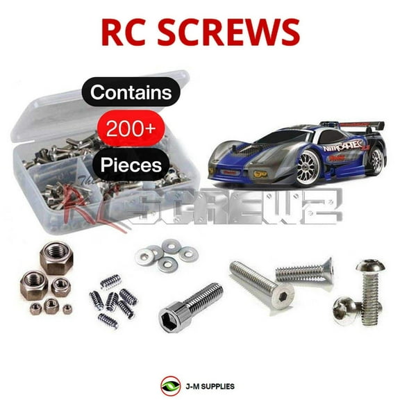 RCScrewZ Stainless Steel Screw Kit tra019 for Traxxas Nitro 4-Tec 3.3 (#4809) RC Car | SET