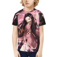 thumbnail image 2 of Nezuko Kamado Youth Kids Fashion T-Shirt Graphic Short Sleeve Shirt Tees Teenage T-Shirt For Boy Girl, 2 of 9