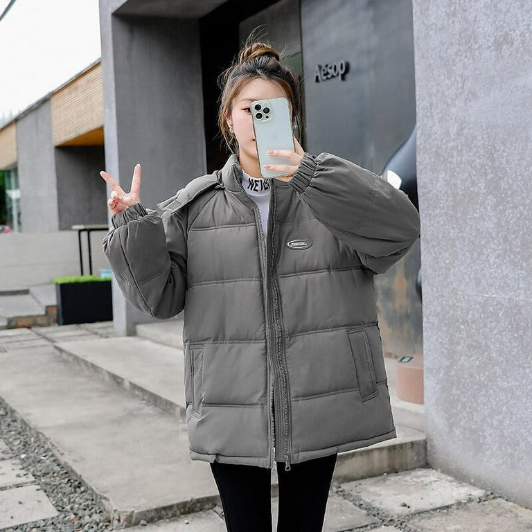 DanceeMangoo Fashion Winter Coat Women Korean Loose Thickened Cotton Coat  and Jacket for Women Clothing Hooded Parkas Chamarras Para Mujer LM