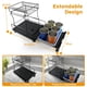 thumbnail image 3 of Escurridor de Trastes Acero Inoxidable 2 Niveles Expandible con Drenaje 360° - Organiza Platos, Vasos y Cubiertos sobre Fregadero, Tamaño Ajustable 44-69cm, 3 of 8