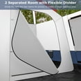 thumbnail image 6 of Gymax 8-Person Camping Tent with Porch Large Family Cabin Tent w/ 2 Rooms 2 Doors Blue, 6 of 10