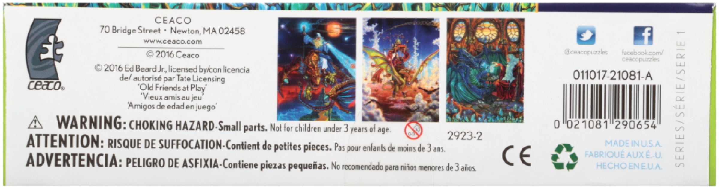 Ceaco® Dragons Puzzle 750 pc Box
