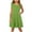 Green, variant on JUSLIO Girls Flying Sleeve Dress Print Casual Dresses Size 4 Y