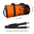 thumbnail image 4 of Fotbe Halloween Bats Pattern Foldable Sports Gym Bag with Wet Dry Pocket, Ultralight Travel Bag, Large Capacity Duffel Bag, Splash Proof Carry on Bag, Overnight Bag, Weekender Bag, 4 of 8
