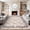 Beige, variant on GlowSol 5x7 ft Washable Pearl Velvet Area Rug - Floral Farmhouse Design, Non-Slip TPR Backing for Living Room, Bedroom, Dining Room, Pink