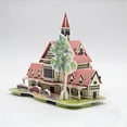 thumbnail image 4 of Langgg 3D Assembly Toy Kids Paper Assembly House Model Children Early Educational DIY Toy Type 6, 4 of 7