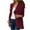 Wine, variant on Lindreshi Shackets for Women 2023 with Pockets Women Solid Color Casual Long Sleeve Pocket Mid-Length Cardigan Tops Blouse Coat