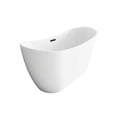 thumbnail image 5 of Elegant Kitchen & Bath BT30459GW-MBK 59 in. Oval Bathtub, Glossy White with Matte Black Trim, 5 of 8