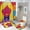 style-1184, variant on Blonde Girl Shower Curtain Sets with Rugs 4 Piece Shower Curtain Set with Shower Curtain And Rugs 4 Piece Birthday Gifts for Daughter Waterproof Fabric Bath Curtains for Bathroom Decor