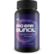 Pro Ear Silincil - Ear Health & Hearing Health Support - Help Reduce Ear Ringing & Buzzing - Support Reduced Inflammation & Improved Blood Flow - Promote Optimal Hearing - Turmeric, Vitamin C, Garlic