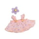 thumbnail image 5 of 2 piezas de vestido de princesa para muñecas con horquilla de flores, ropa en miniatura para 20 cm Rosa, 5 of 7