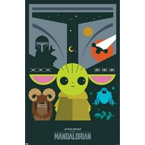 24X36 Star Wars: The Mandalorian - Geo Pop Group Wall Poster, 24" x 36"